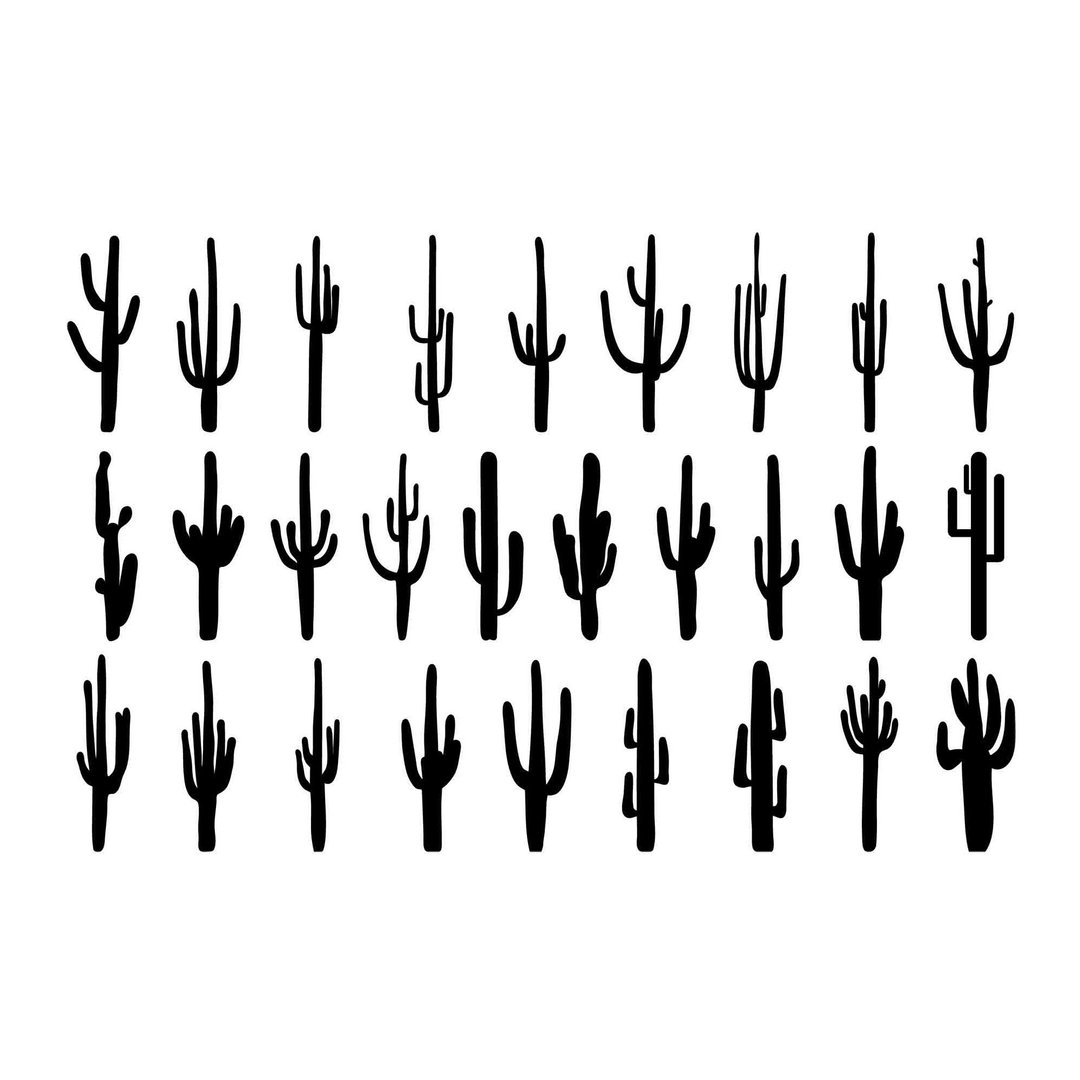 Cactus svg, cacti svg, cactus pdf, cacti pdf, cactus template, cactus cut file - 图文模板设计 - 其他材质 