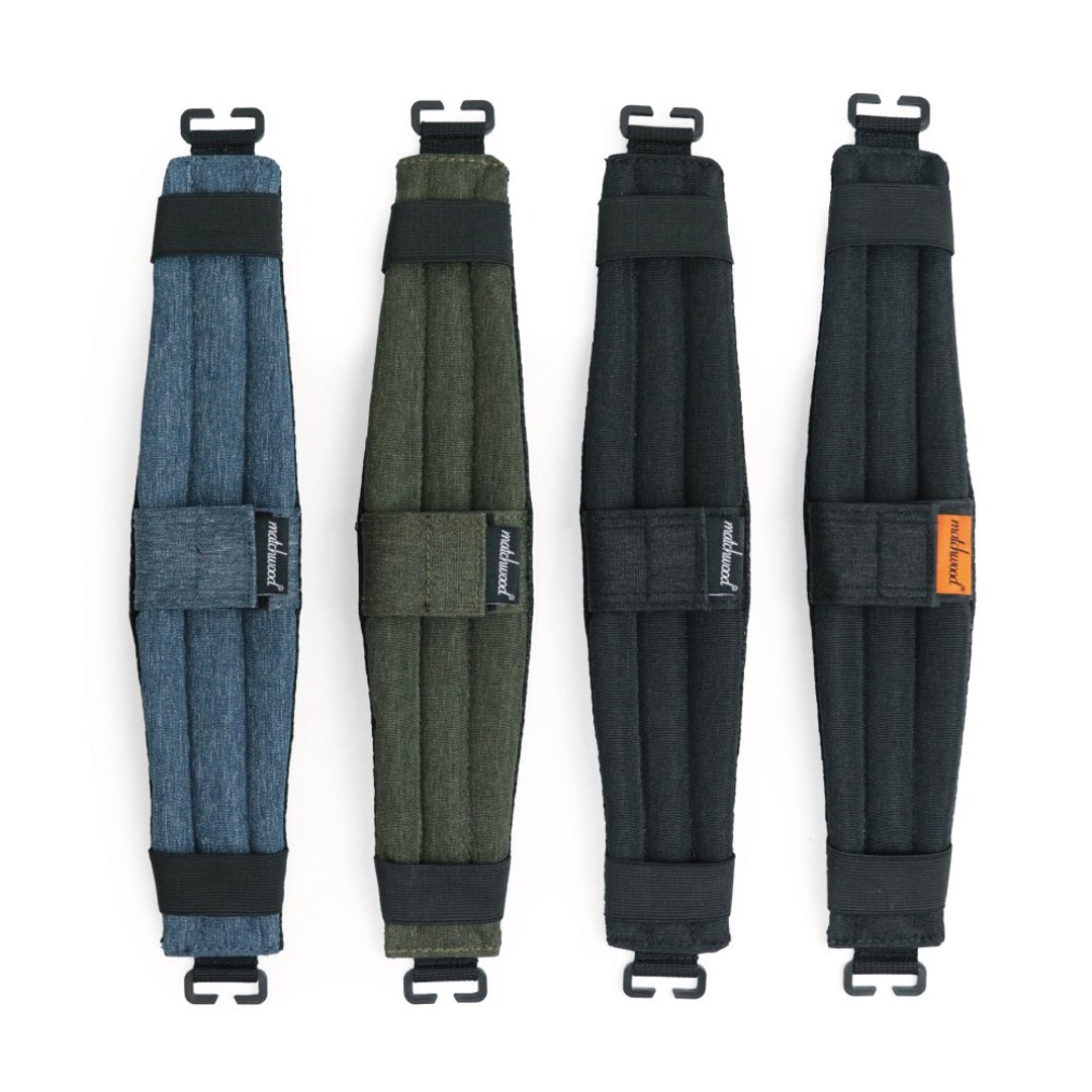 肩膀救星 Matchwood Shoulder Pads 减压背带 加厚的内衬泡棉 MIT - 侧背包/斜挎包 - 防水材质 黑色