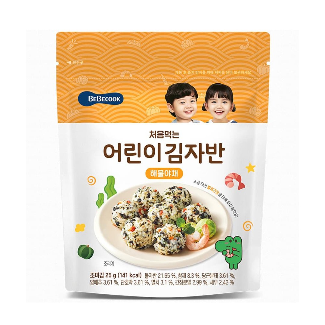 韩国【BEBECOOK】宝膳 初食海苔酥 - 海味蔬菜 3y+ (25g) - 其他 - 其他材质 