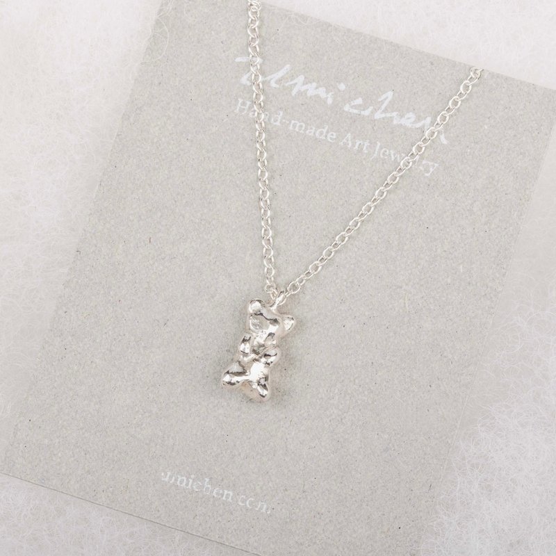 小熊软糖 纯银项链 - 项链 - 纯银 卡其色