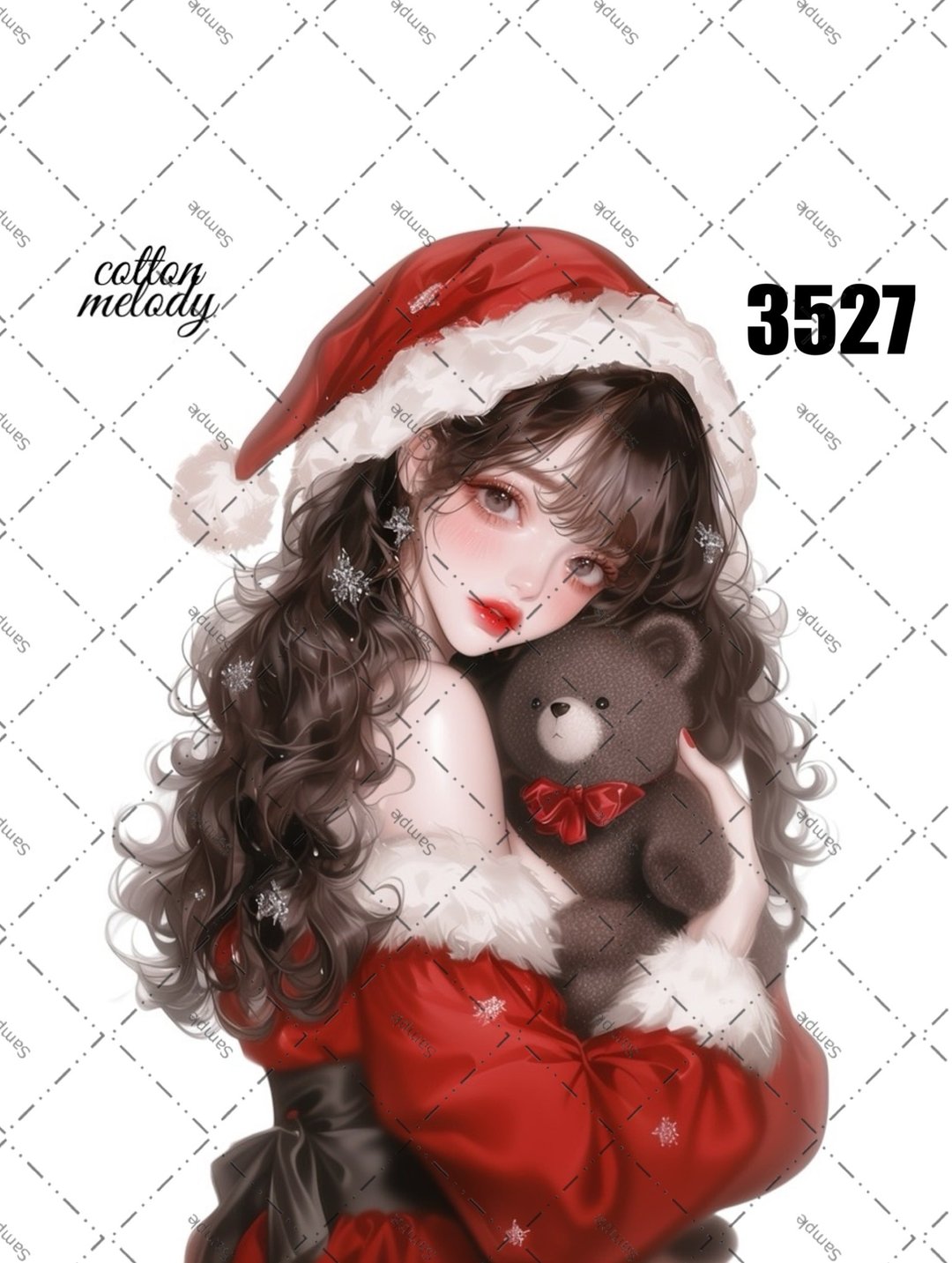 original sticker no.3527 人物贴纸 原创贴纸 原创人物贴纸 装饰贴纸 cotton melody - 贴纸 - 纸 