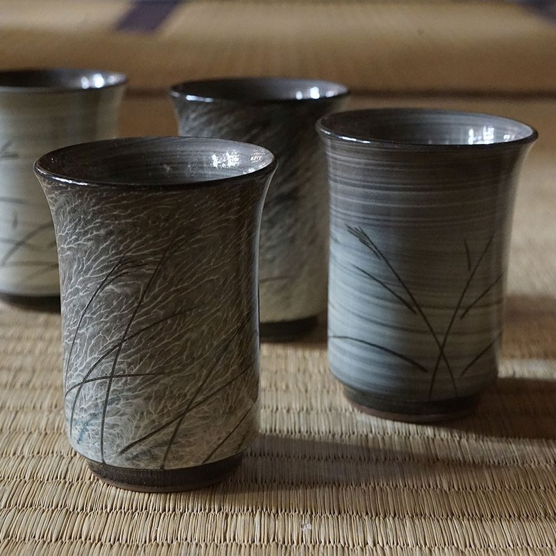 现川烧细酒杯 - 酒杯/酒器 - 陶 
