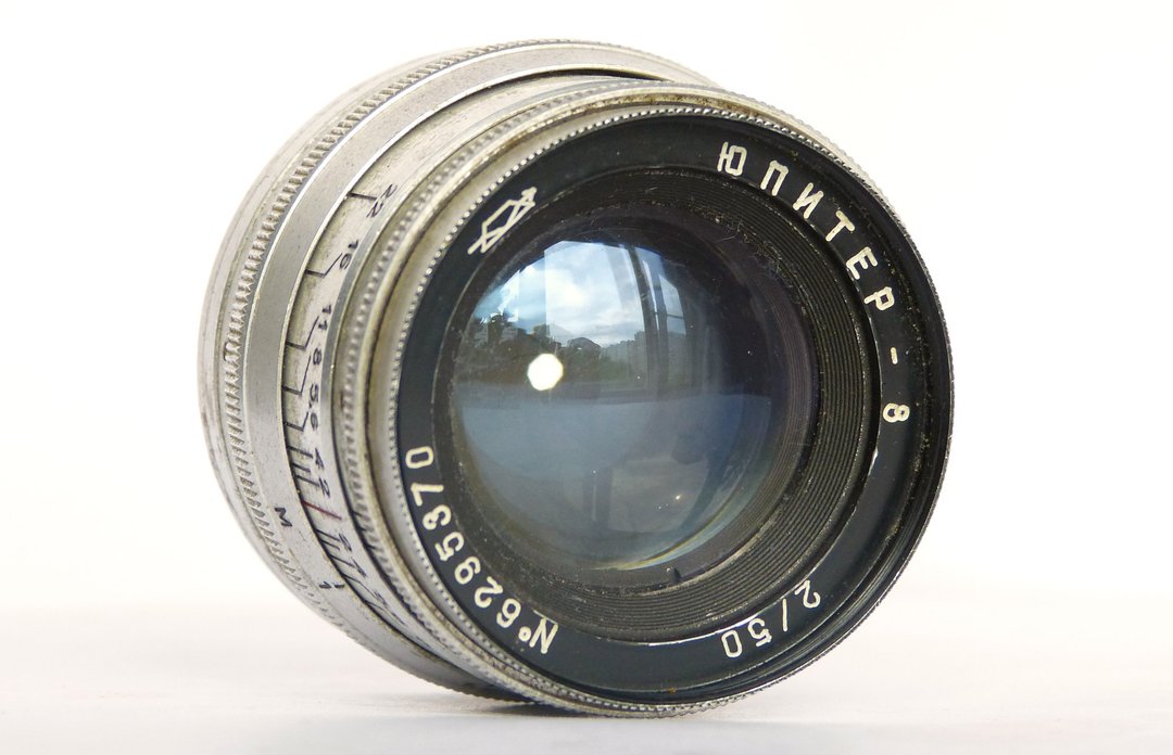 Jupiter-8 2/50银镜头，适用于测距相机 M39 LSM 安装苏联 KMZ - 相机 - 其他材质 银色
