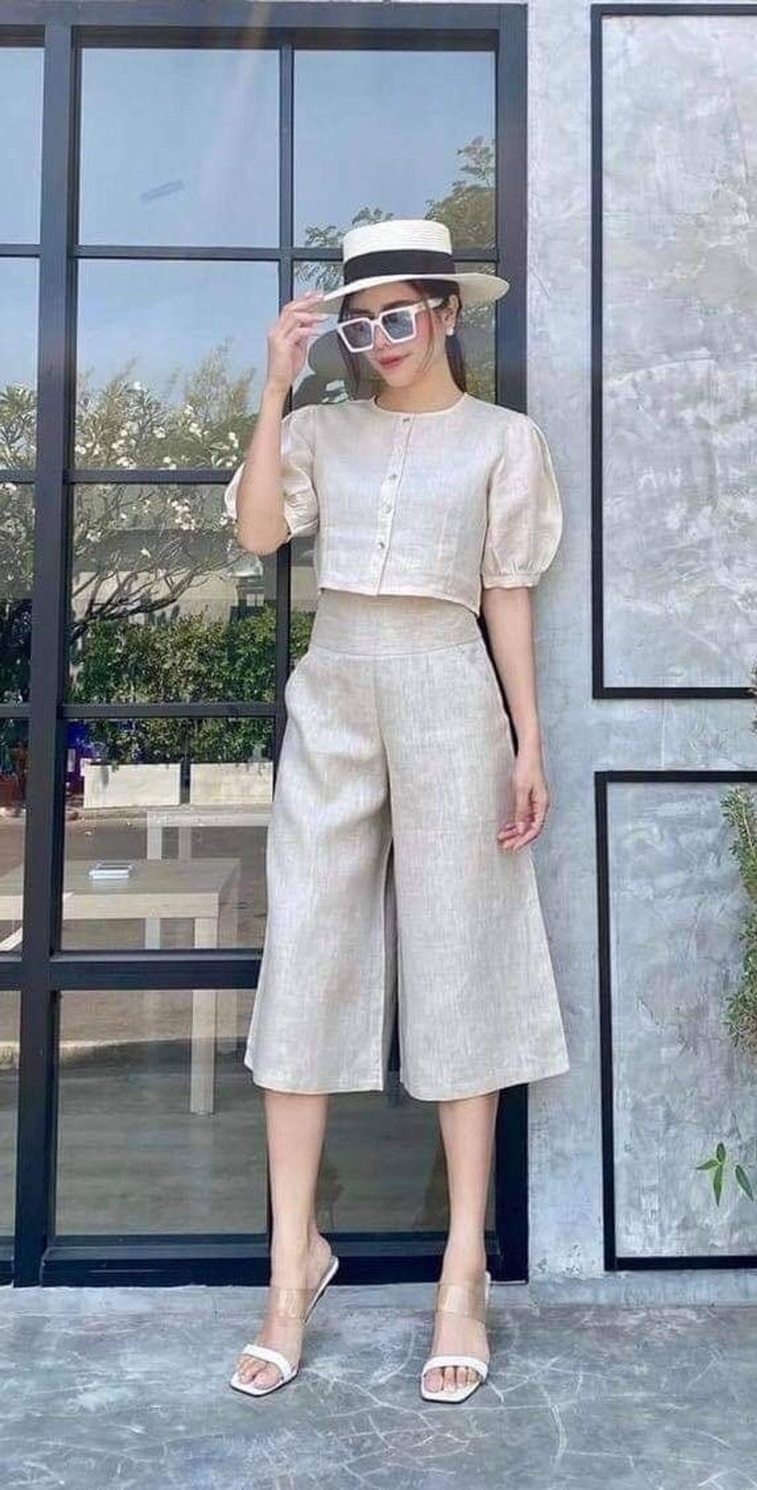 亚麻上衣,亚麻女式衬衫自然色亚麻 100% - 女装上衣 - 亚麻 多色