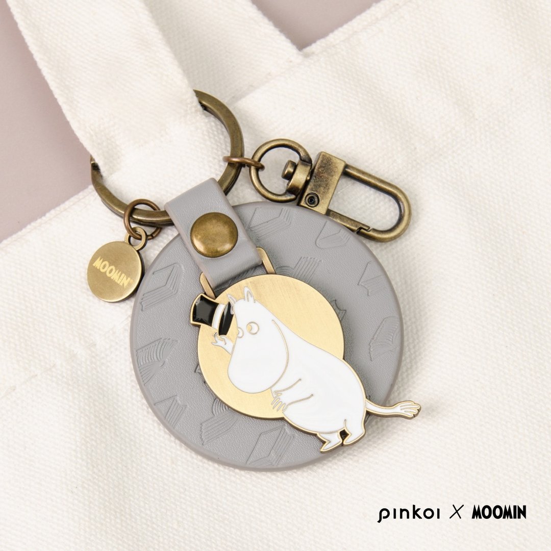 【Pinkoi x Moomin】质感皮革钥匙圈 / 姆明爸爸 Moominpapa - 钥匙链/钥匙包 - 纸 