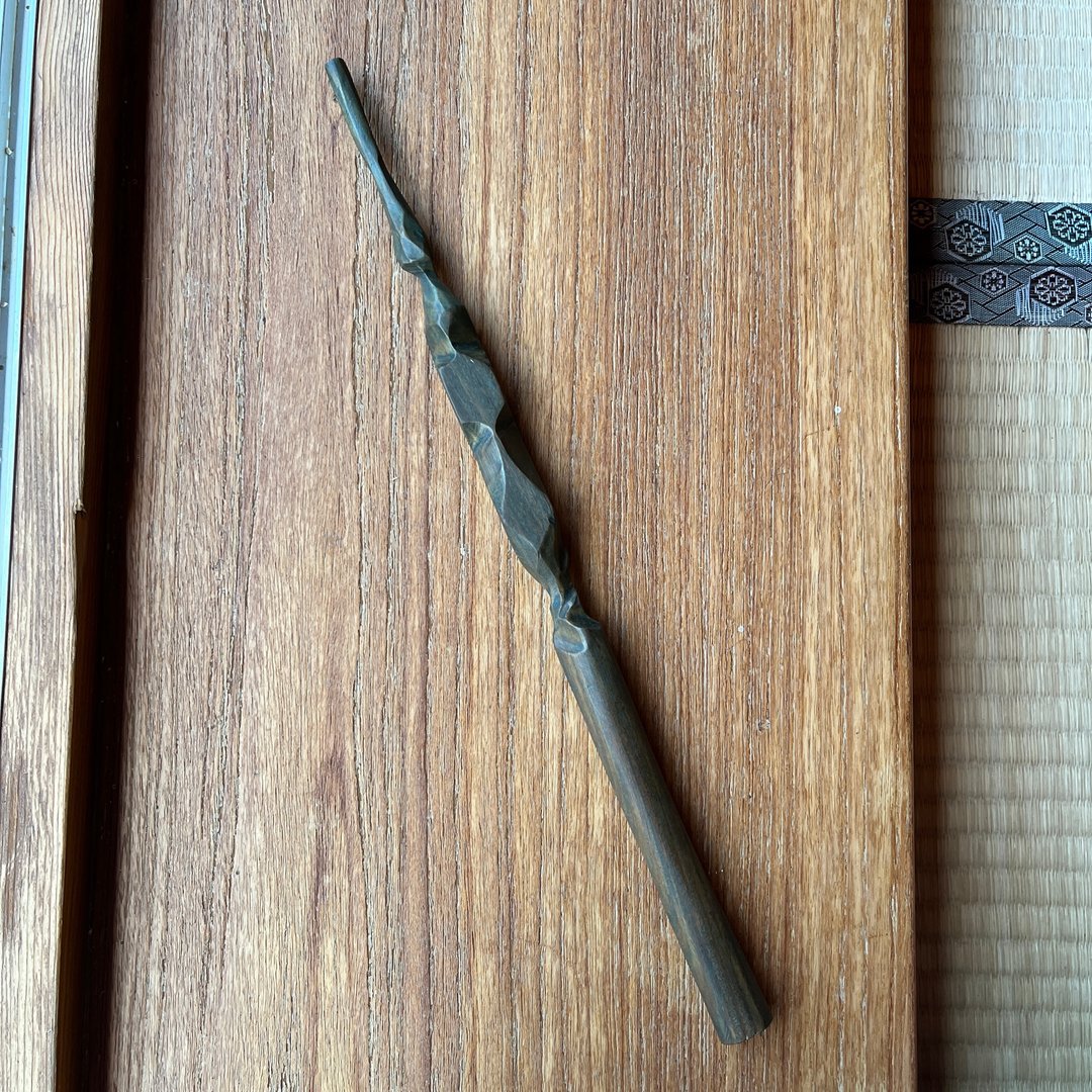 我制杖　魔杖　青魁　手工魔杖　绿檀制法杖 - 摆饰 - 木头 绿色