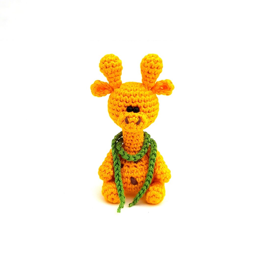 Crochet miniature Giraffe pattern, DIGITAL PDF file, NOT THE ACTUAL FINISHED TOY - 手工艺教程/工具书 - 其他材质 