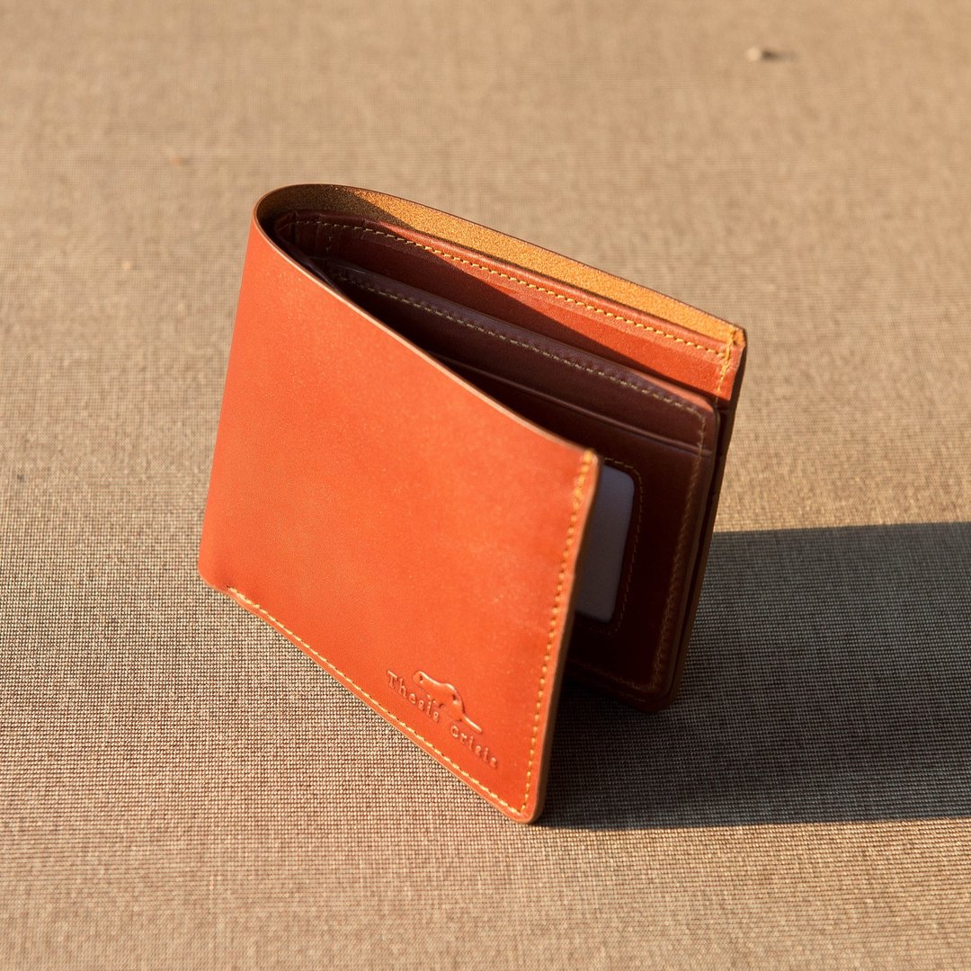 WEALTHY - Leather Short wallet - brown - 皮夹/钱包 - 真皮 咖啡色