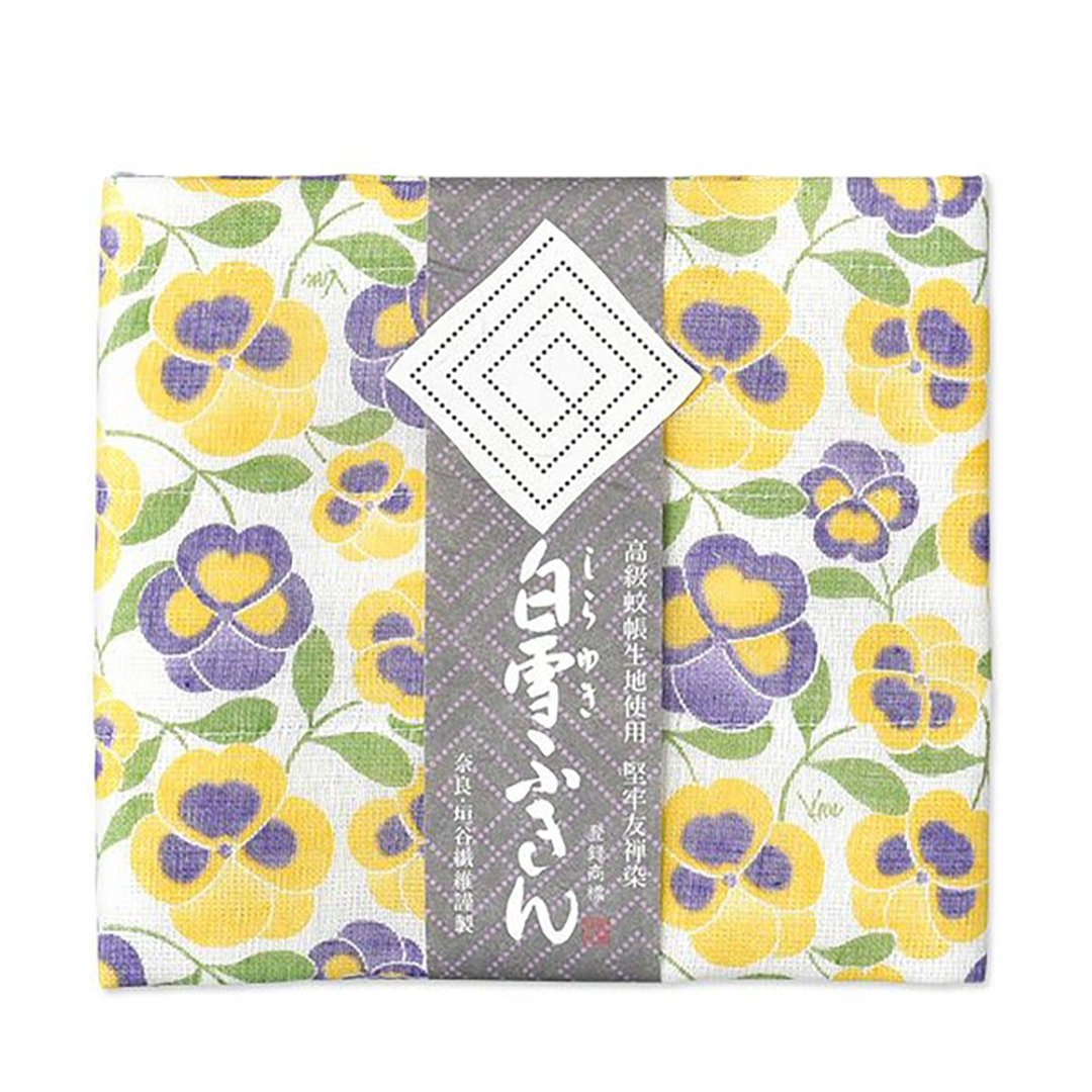 京友禅染万用巾 / 三色堇黄色 - 餐垫/桌巾 - 棉 黄色
