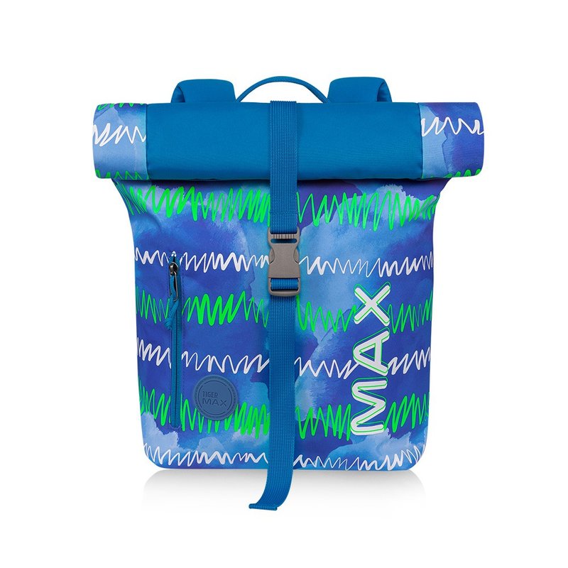 MAX 卷式后背包-活力靓蓝 儿童背包 防泼水 - 后背包/双肩包 - 其他人造纤维 蓝色