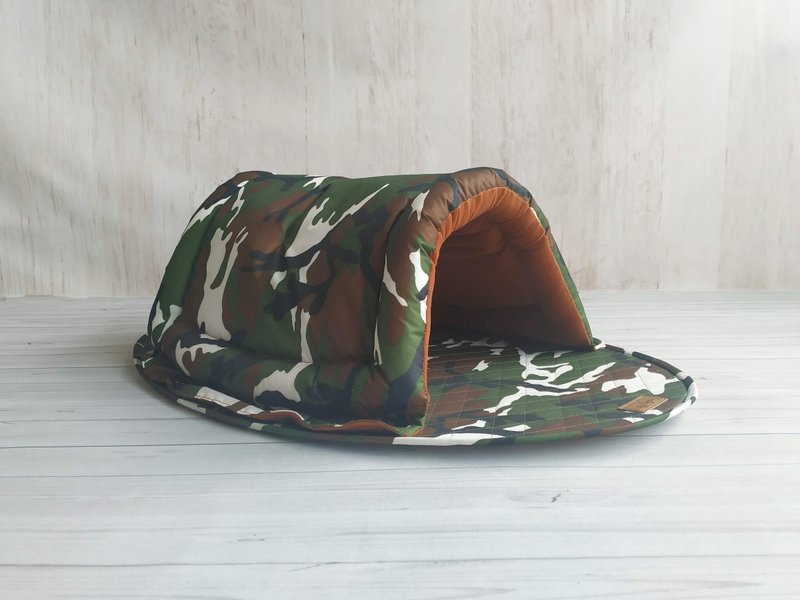 小船屋- 丛林迷彩 7色选择 小型犬 中型犬 大猫咪 可拆式床垫 - 床垫/笼子 - 其他人造纤维 