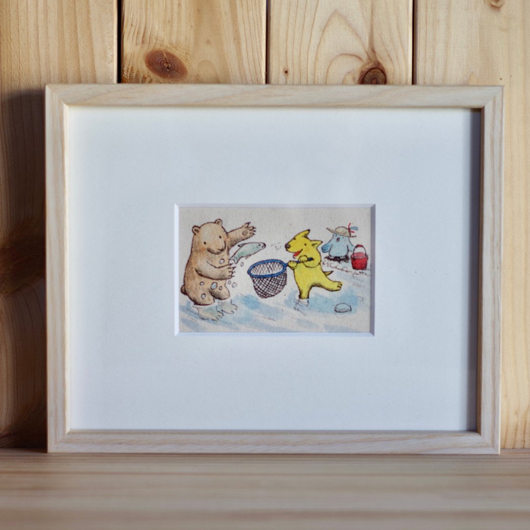鱼　原图 - 海报/装饰画/版画 - 棉．麻 红色
