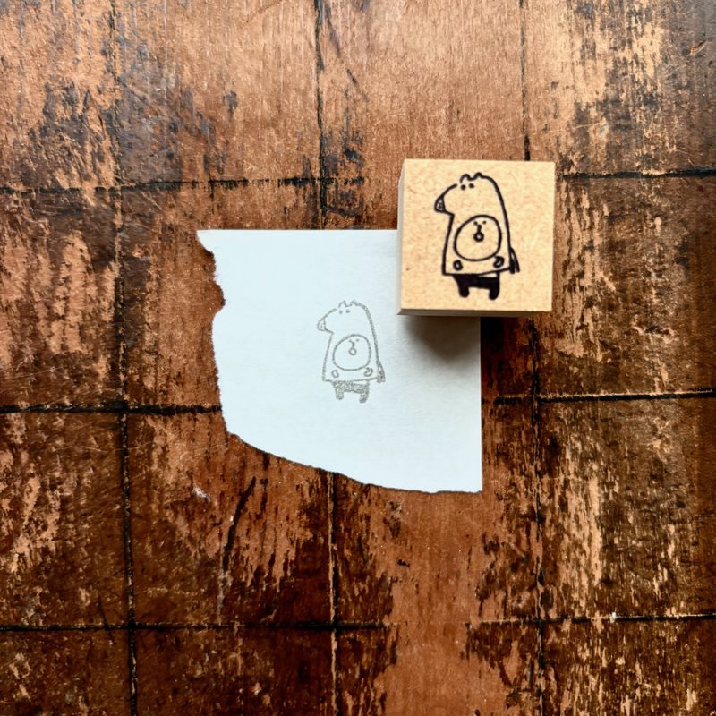 Spica 小庭手作・muu 酱印章 / 马帽子 - 印章/印台 - 橡胶 卡其色