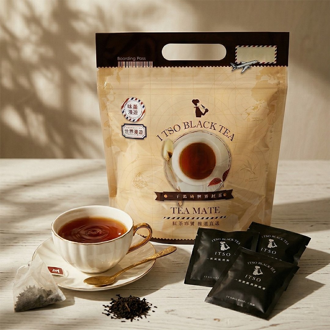 台湾鱼池 18 号红茶 三角茶包 30 入 - 茶 - 其他材质 白色