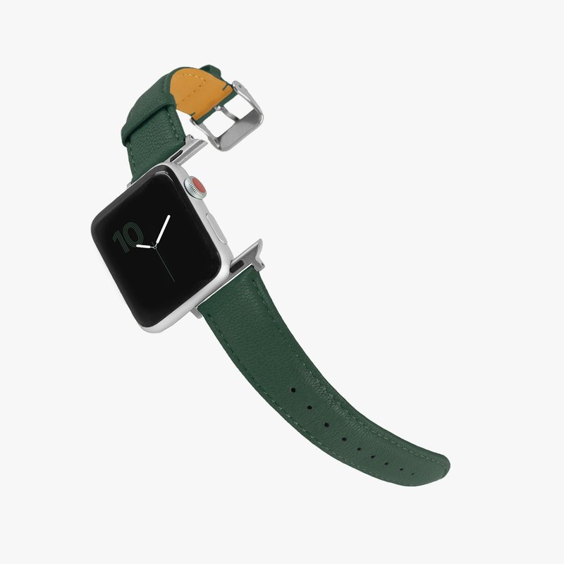 定制化礼物意大利真皮革表带Apple Watch 墨绿色 - 表带 - 真皮 绿色