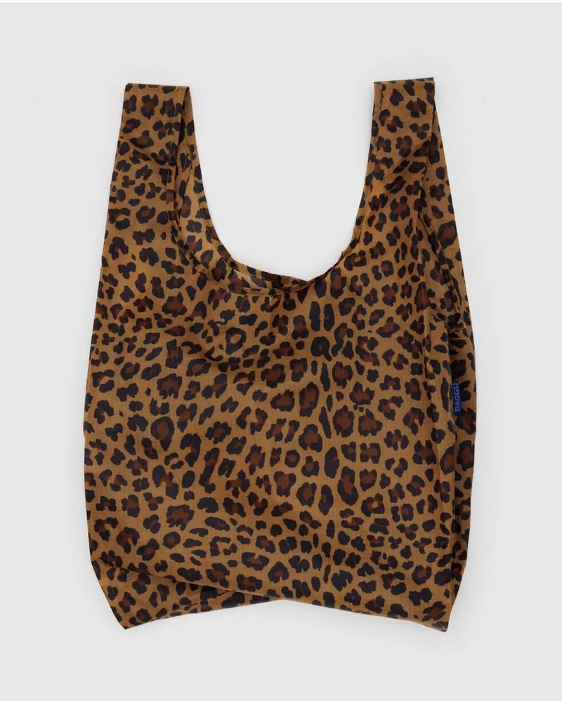 BAGGU 环保收纳购物袋 - 标准 - 豹纹 - 手提包/手提袋 - 防水材质 灰色