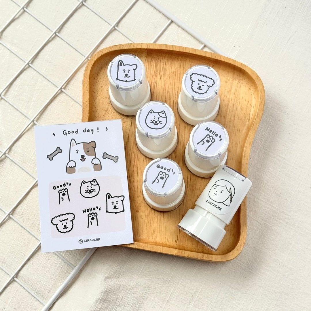 猫狗光敏连续印章-黑色 - 印章/印台 - 其他材质 