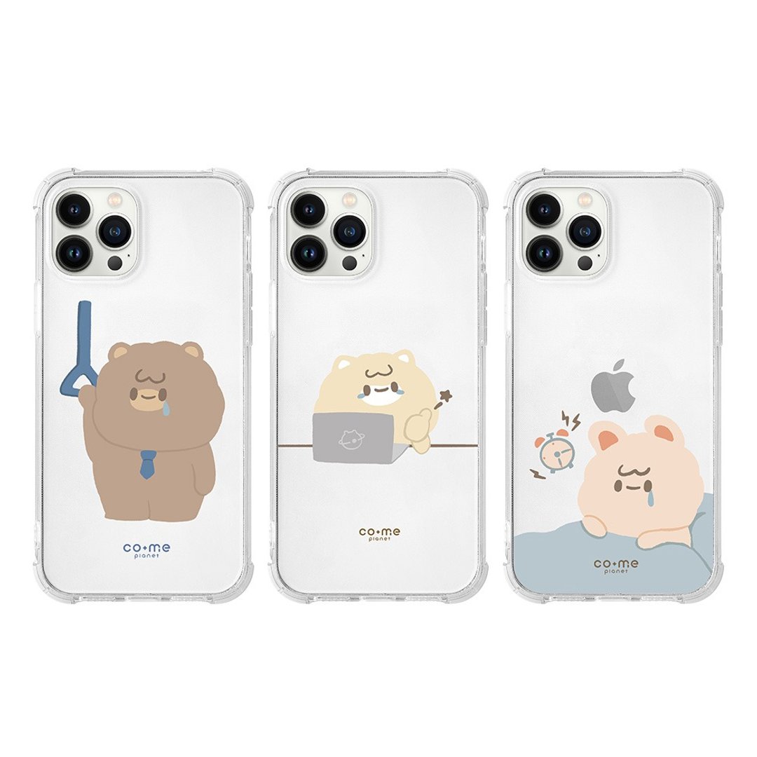 CO.ME Planet 社畜人蔘系列全气囊防摔iPhone手机壳 - 手机壳/手机套 - 塑料 透明