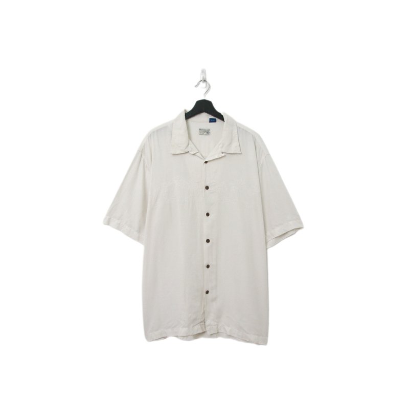 Back to Green-夏威夷衬衫 线段椰子树 ht-19/vintage shirts - 男装衬衫 - 棉．麻 