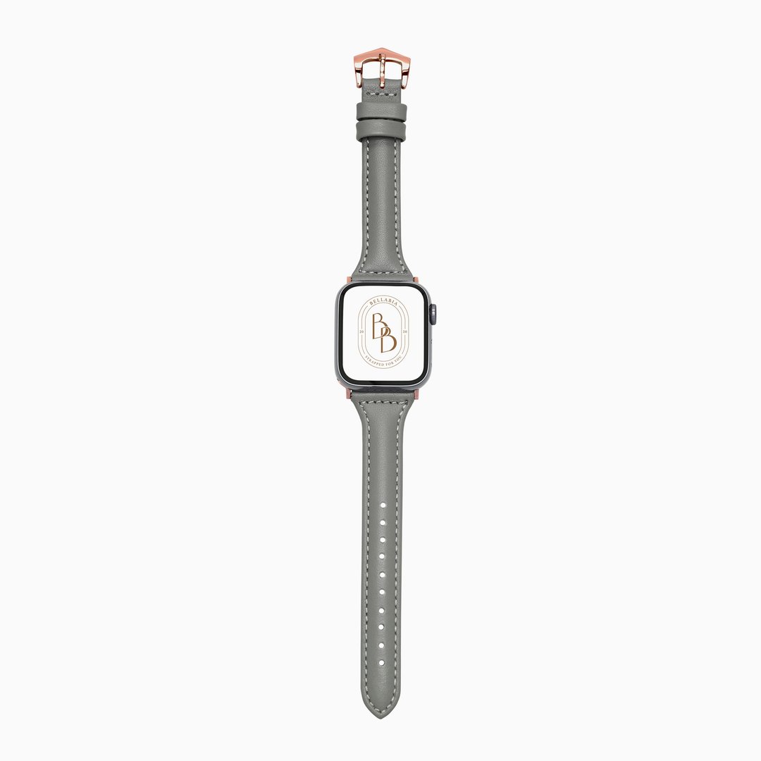 Apple Watch 女人珍藏 大象灰 真皮 表带 S8/7/6/5/4/3/SE - 表带 - 真皮 灰色