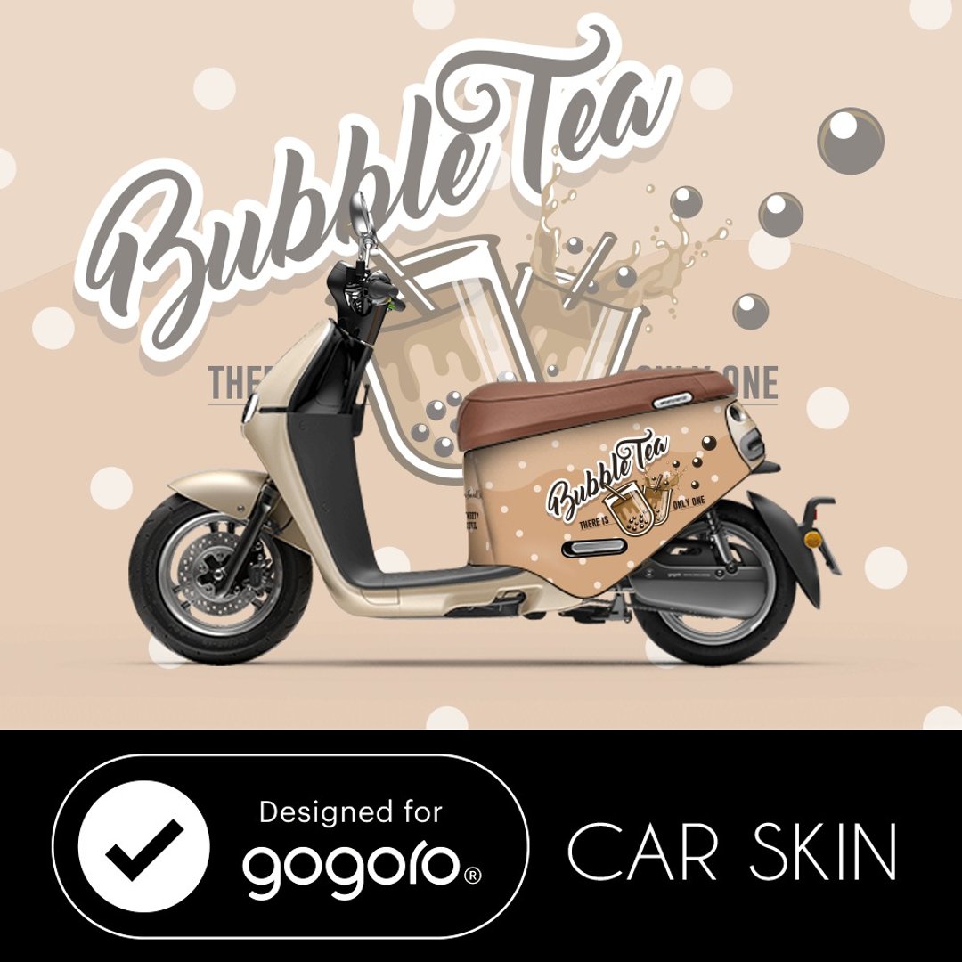 SweetDevil 原创设计 防刮车套 卡其珍奶 Gogoro/Aeon/PGO/eReady - 其他 - 聚酯纤维 黑色