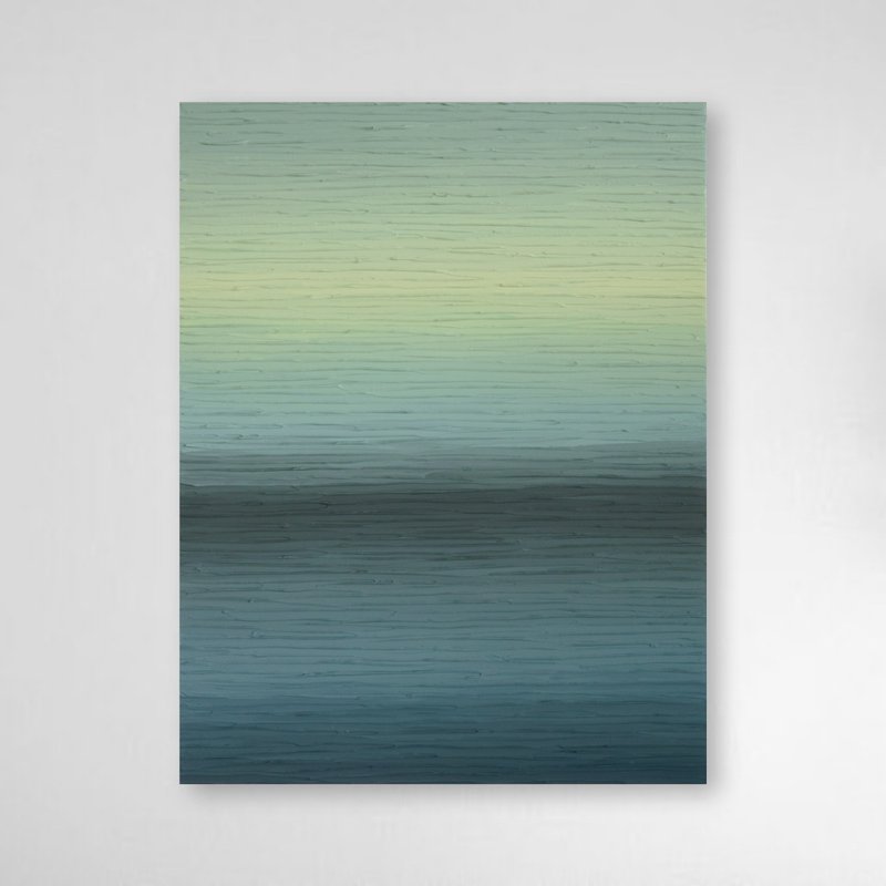 【包邮】绘画 抽象画 风景 黄色 蓝色 夜景 - 海报/装饰画/版画 - 压克力 黄色