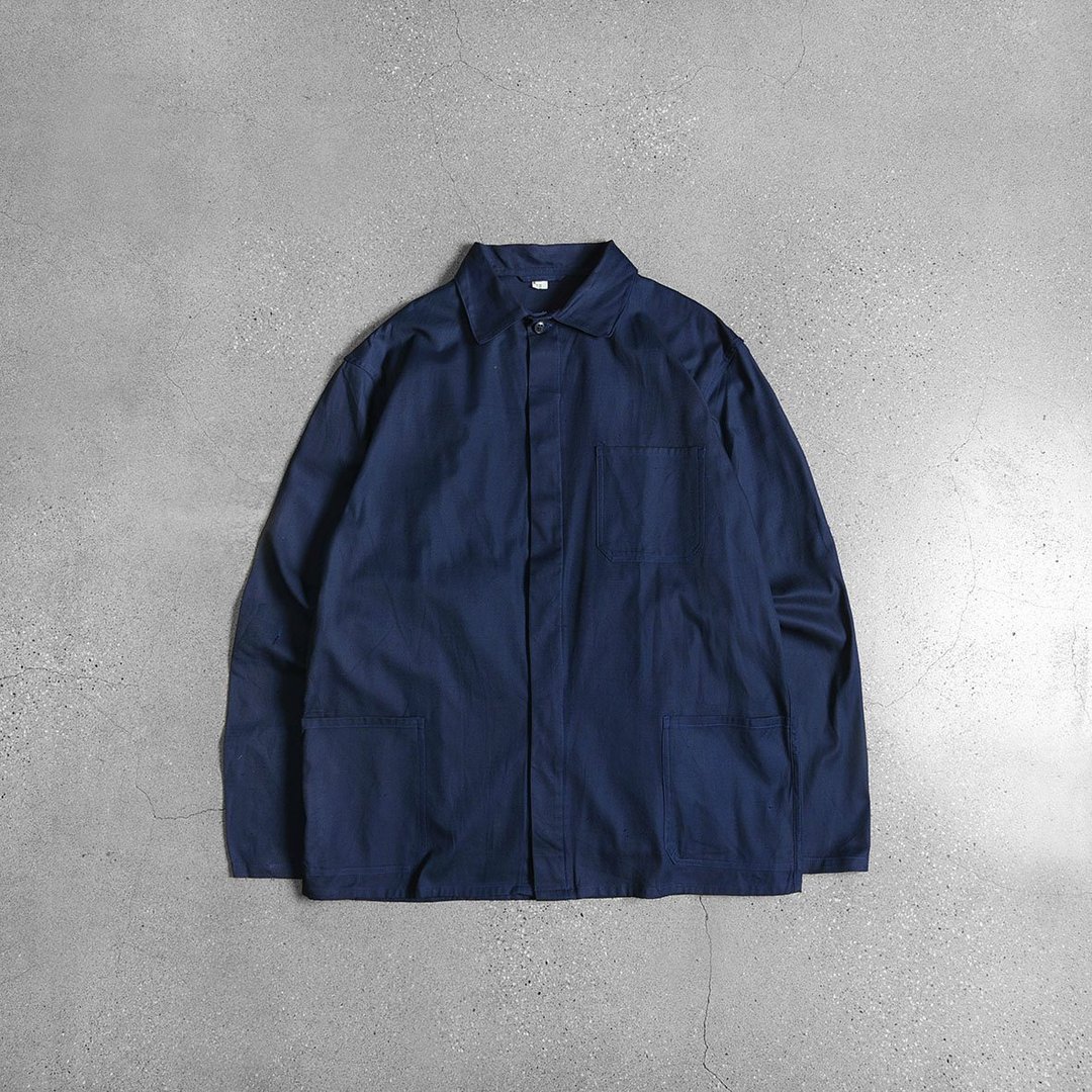 德国蓝染工装外套 / Vintage 古着 - 男装外套 - 其他材质 蓝色