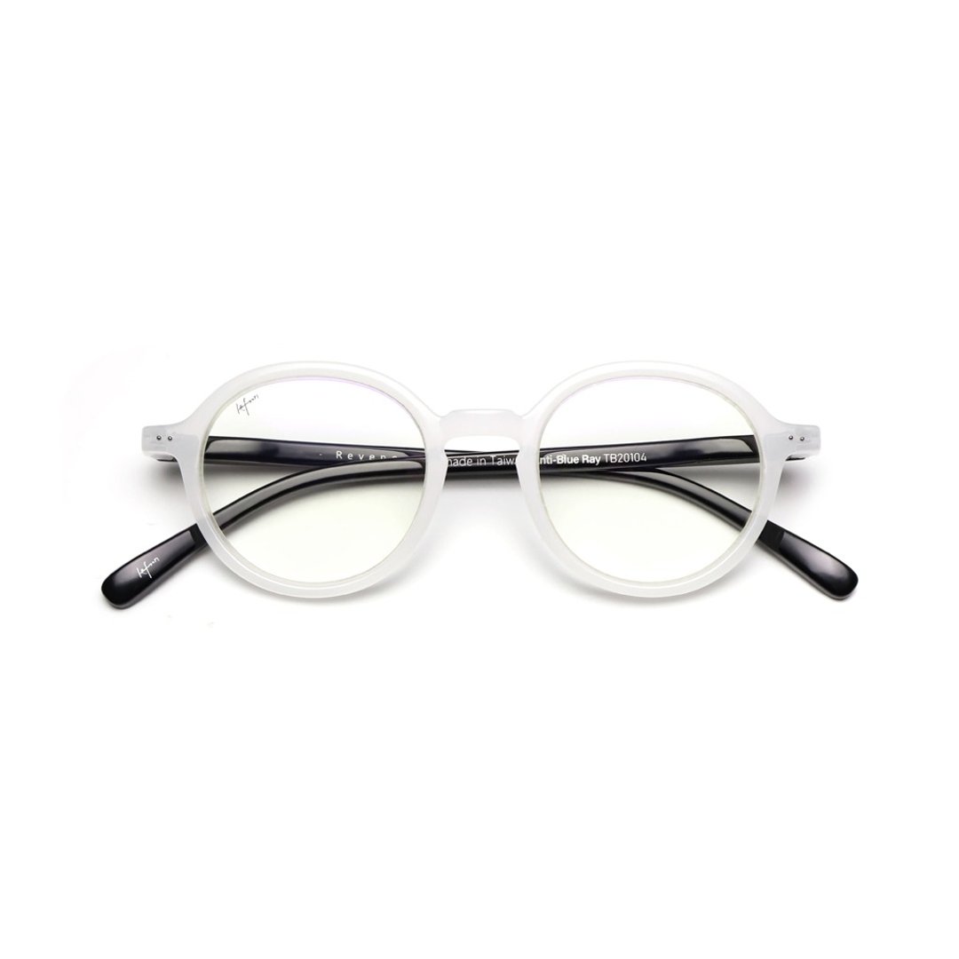 6y-12y 蔡司镜片滤蓝光眼镜 Round computer glasses:white-b - 眼镜/眼镜框 - 塑料 白色