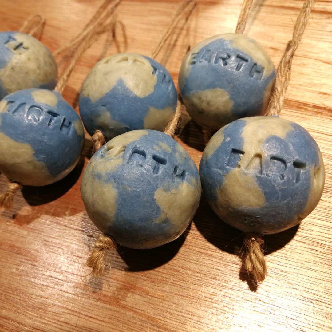 爱地球手捏皂(可压英文字) - 接单生产 - 肥皂/手工皂 - 植物．花 蓝色