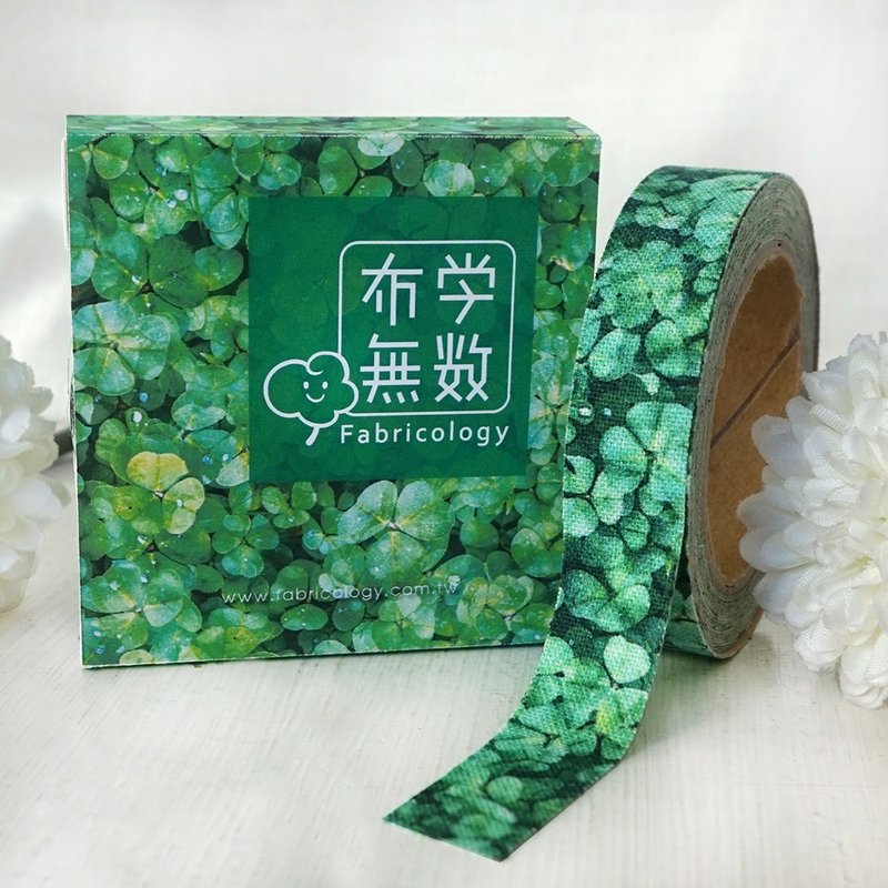 布胶带-秋季植物【拥抱幸运草】 - 纸胶带 - 棉 绿色