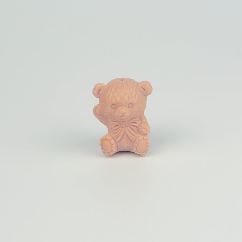 051912月夜熊/玉红色/带孔素材/月夜城/阿拉善/晶石/天然/水晶 - 金工/饰品 - 水晶 粉红色