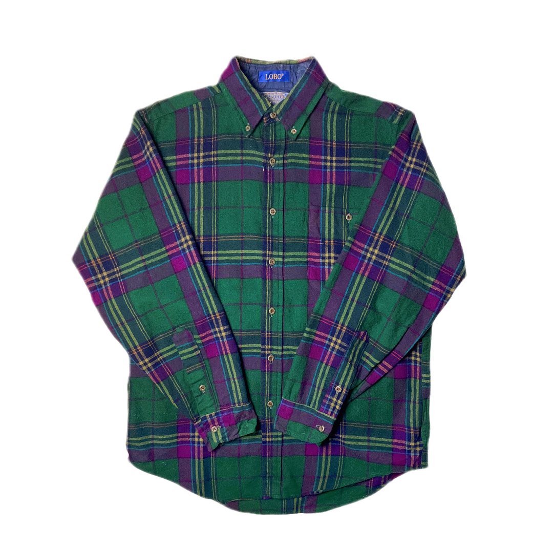 70s Pendleton 苏格兰格纹文 Tartan 羊毛衬衫 - 男装衬衫 - 羊毛 多色