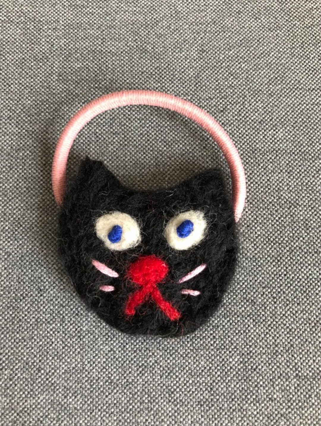 Black cat hair elastic - 发饰 - 羊毛 黑色