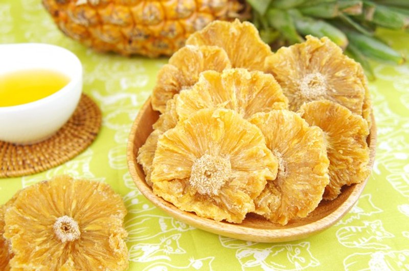 午后小食光│关庙金钻无糖凤梨花果干(180g/包 - 水果干 - 新鲜食材 黄色