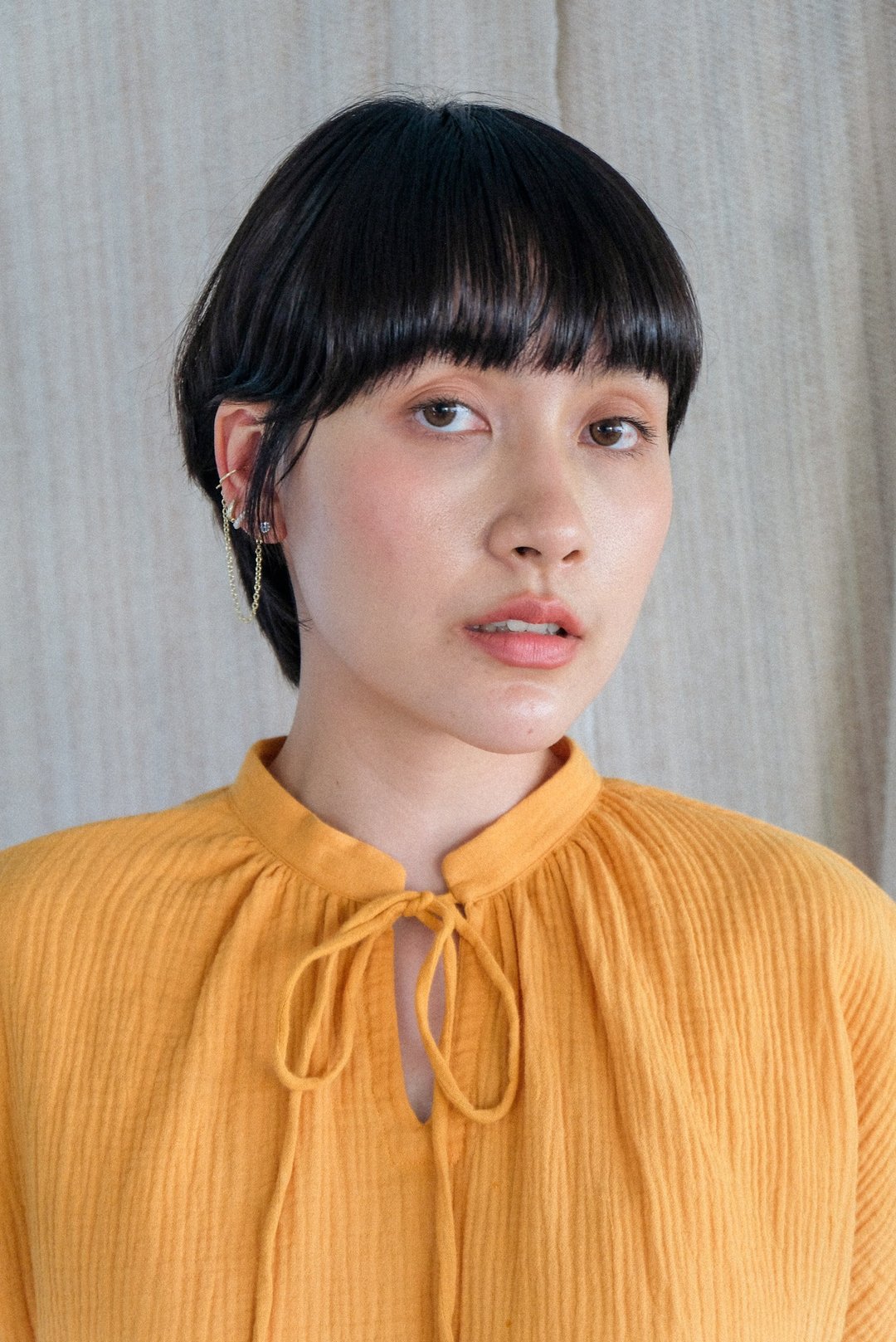Urban Walden Airy shirt Yellow Free Size - 女装上衣 - 其他材质 