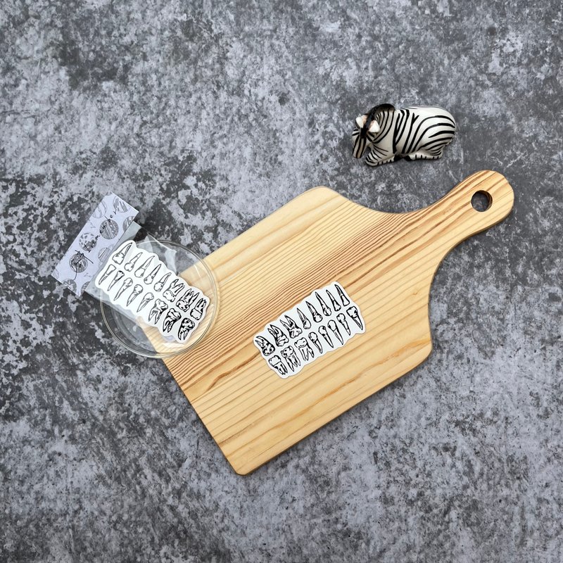 防水贴纸-好多牙系列 - 贴纸 - 纸 