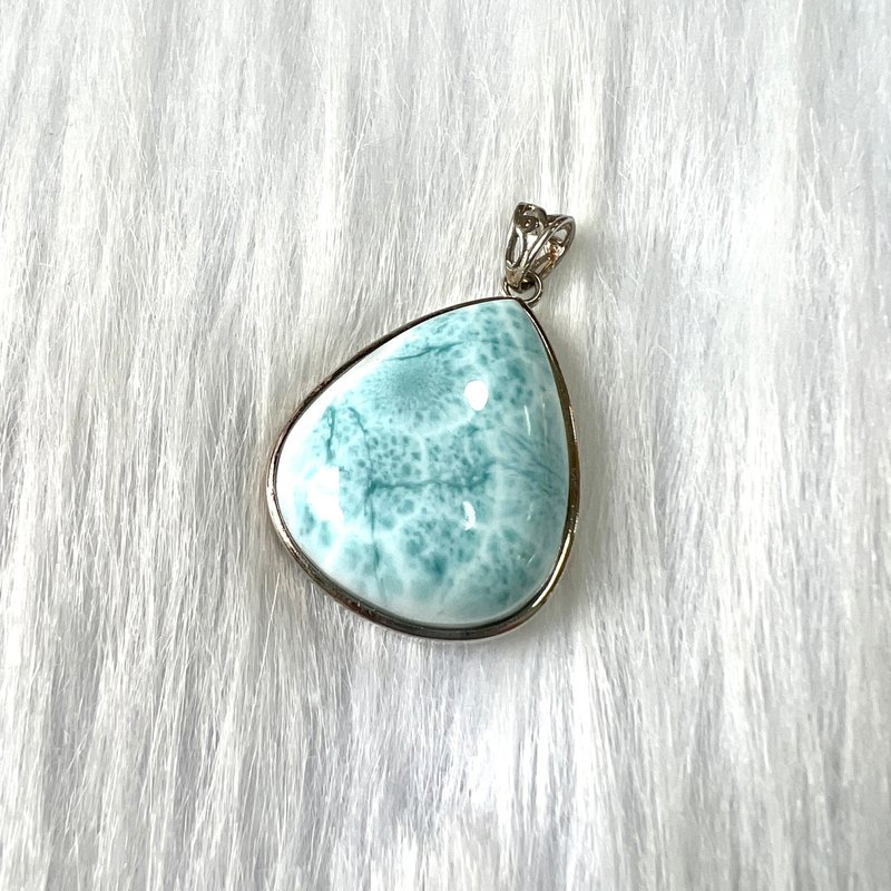 海纹石吊坠 | 水晶 | 吊坠 | 水晶吊坠 | 水晶饰物 - 项链 - 水晶 蓝色