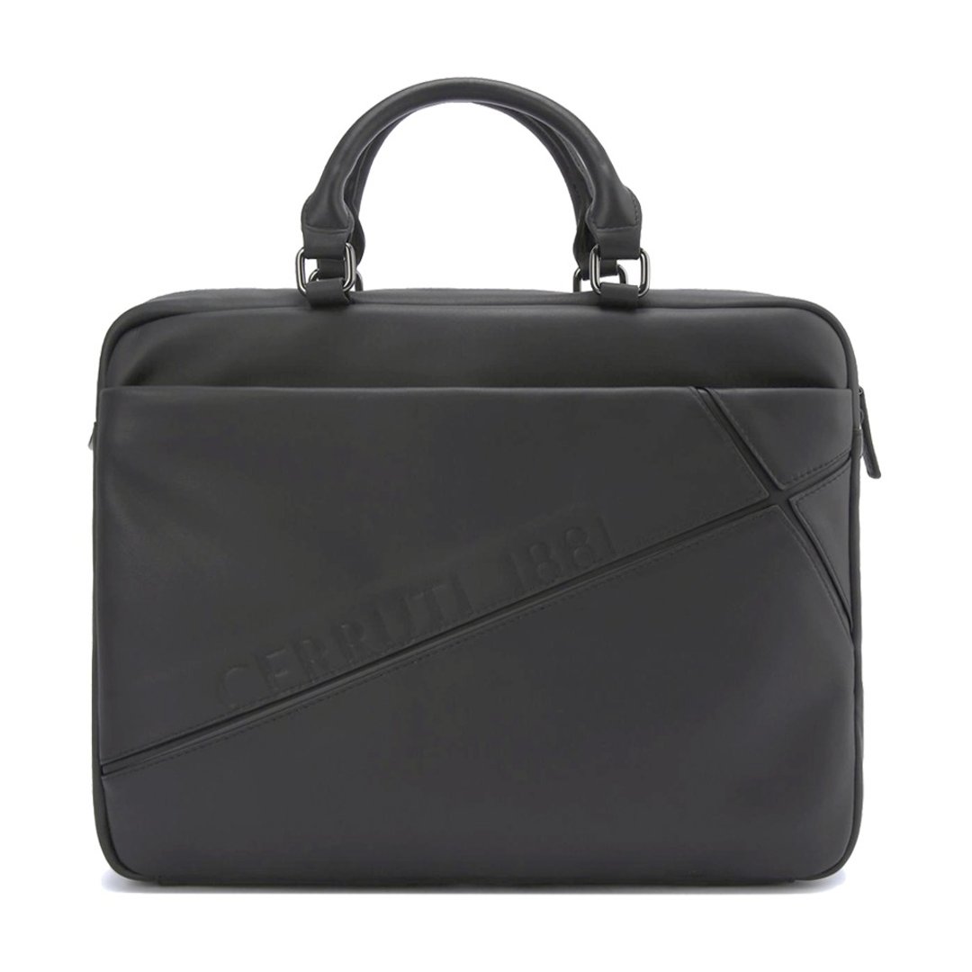 CERRUTI 1881 限量2折  顶级小牛皮公文包/肩背包 全新专柜展示品 - 公文包/医生包 - 真皮 灰色