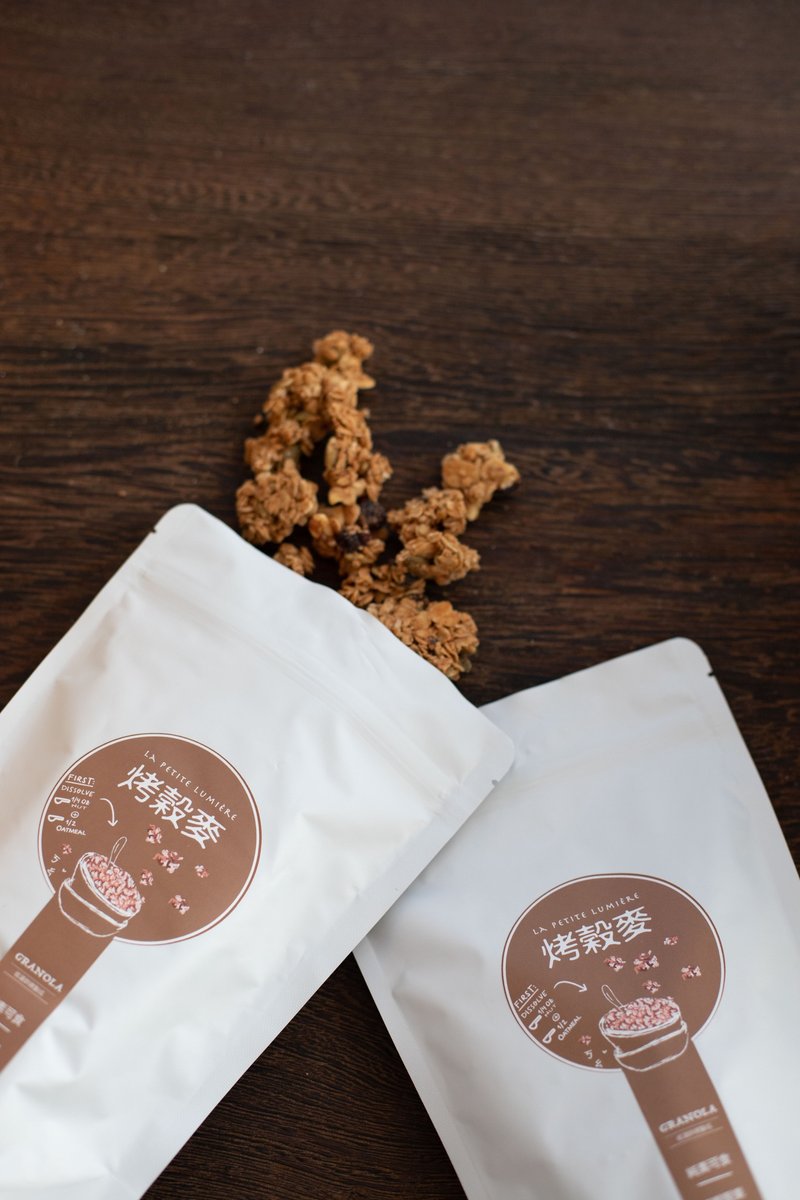 烤谷麦GRANOLA 补充袋300g 小曦仓屋 - 谷物麦片 - 其他材质 咖啡色