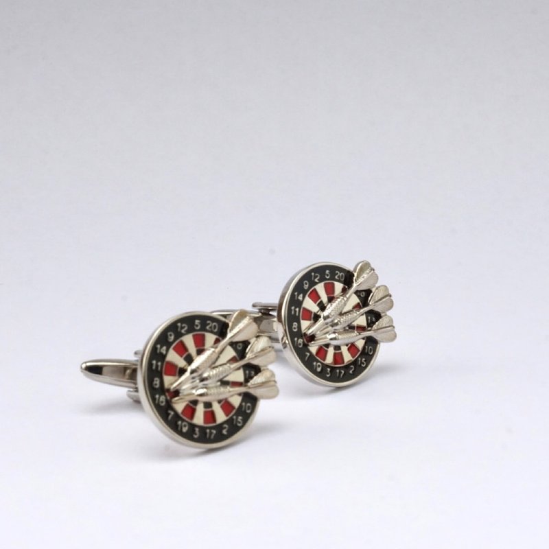 标靶和飞标 箭靶 袖扣 Flak Cufflink - 袖扣 - 其他金属 