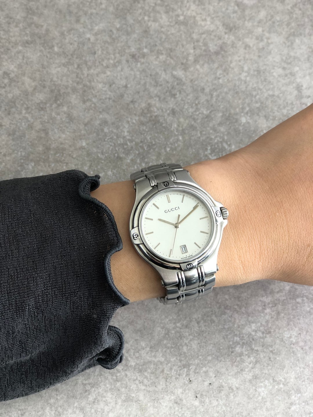 【日本直送 名牌中古包】GUCCI 古驰 手表 银色 不锈钢 石英 9040M vintage - 女表 - 不锈钢 银色