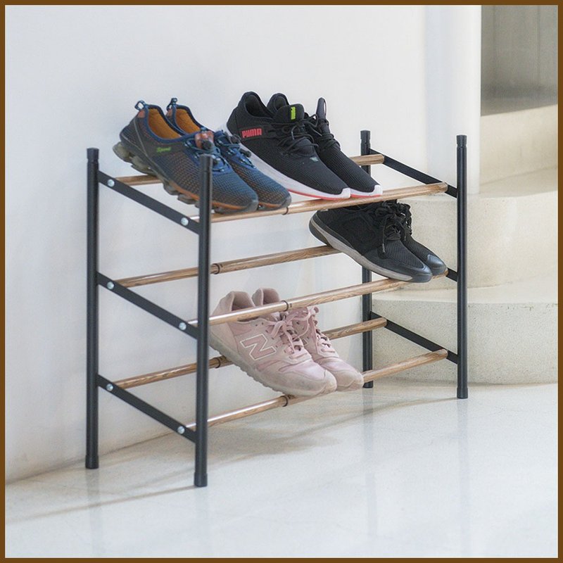 【ikloo】日系典雅三层收纳鞋架 - 衣柜/鞋柜 - 其他材质 