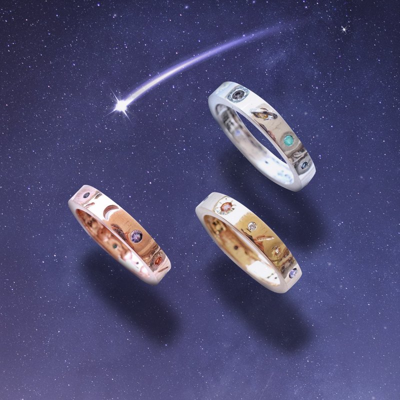宇宙戒指 第5代 #minimminiverse R472 - 戒指 - 纯银 
