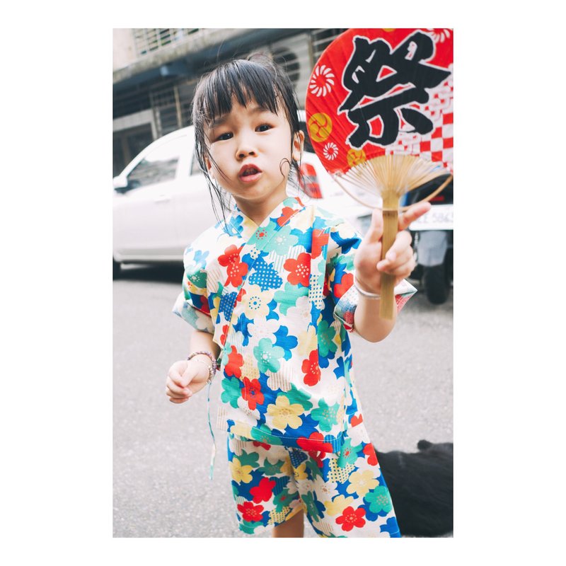 日本进口布料 宝宝甚平 布料尺寸都可以再讨论喔 - 童装上衣 - 棉．麻 粉红色