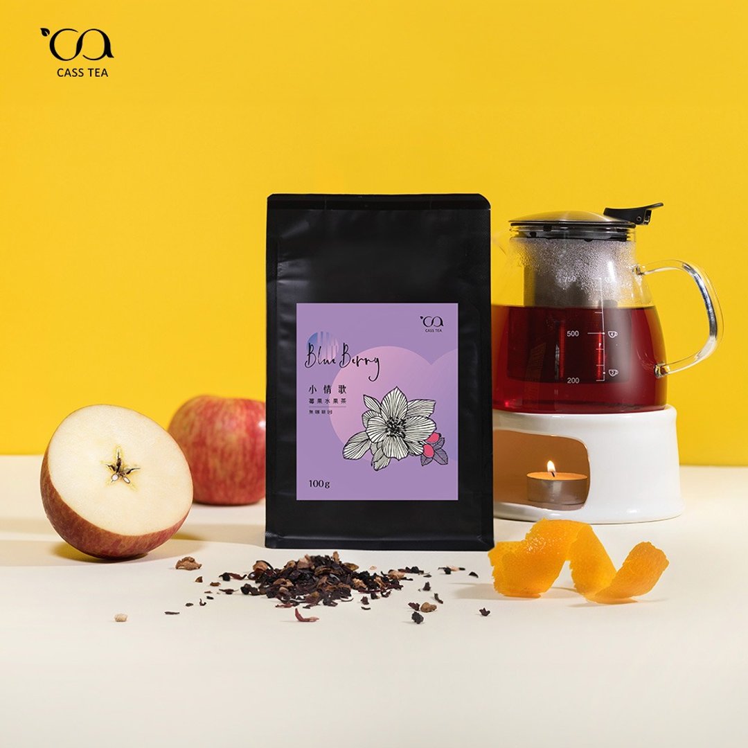 【User Bag 原叶散茶】CASS TEA 小情歌 无咖啡因莓果水果茶 100g - 茶 - 其他材质 紫色