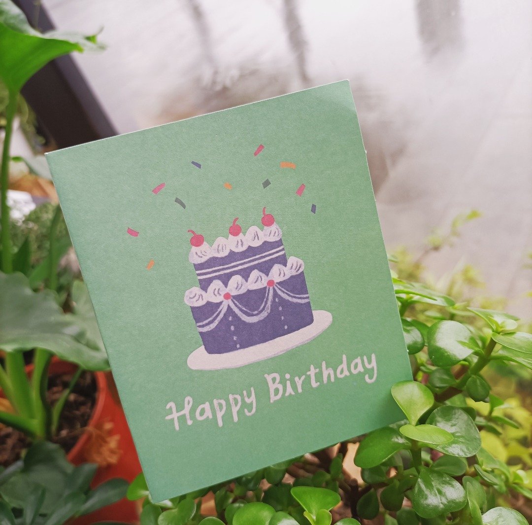 生日卡片 - 卡片/明信片 - 纸 