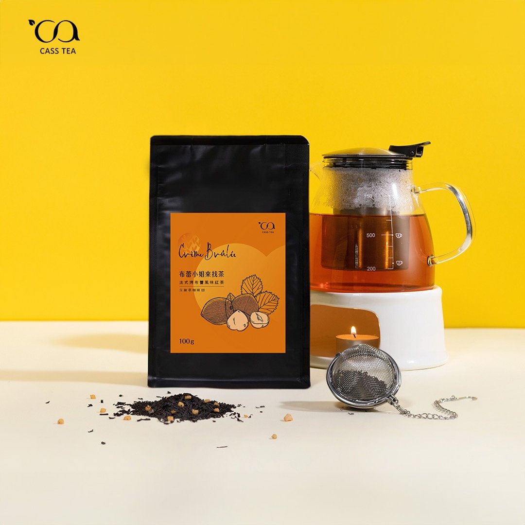 【User Bag 原叶散茶】CASS TEA 布蕾小姐来找茶 烤布蕾风味红茶 - 茶 - 其他材质 橘色