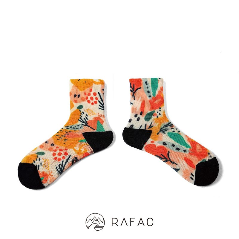 快速出货# RAFAC时髦运动中筒童袜_足迹 - 袜子 - 环保材料 