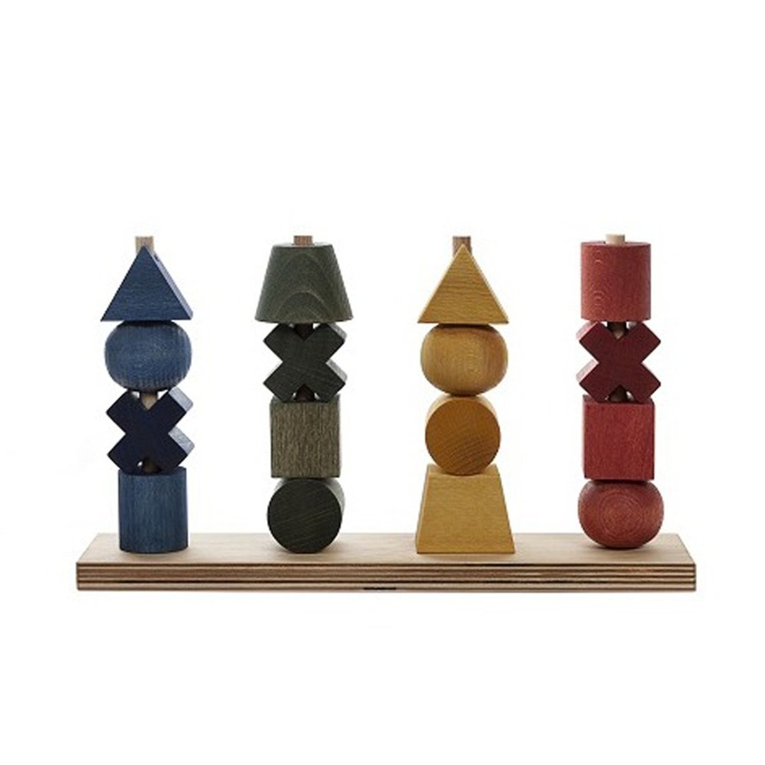 Wooden Story - 几何叠叠乐 - Rainbow - XL - 玩具/玩偶 - 木头 