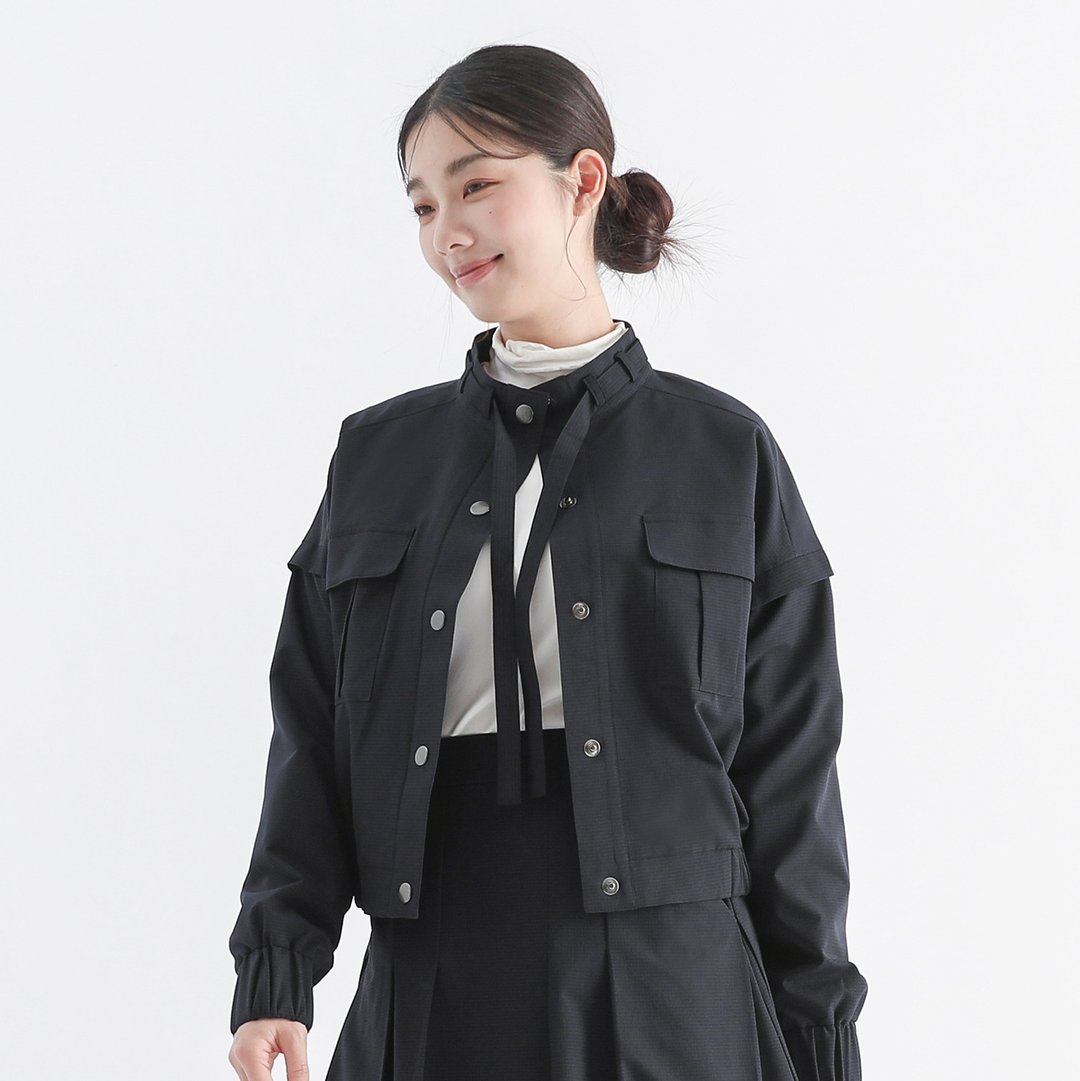 Xiaosuo_萧索短版外套_24AF301_黑 - 女装休闲/机能外套 - 聚酯纤维 黑色